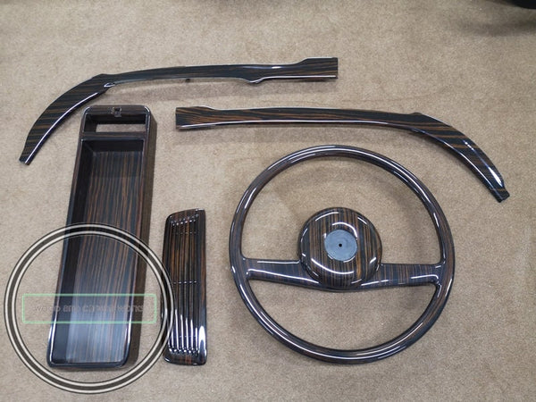Mercedes w113 wood trim set steering 230sl 280sl pagoda w113 ebony makkasar