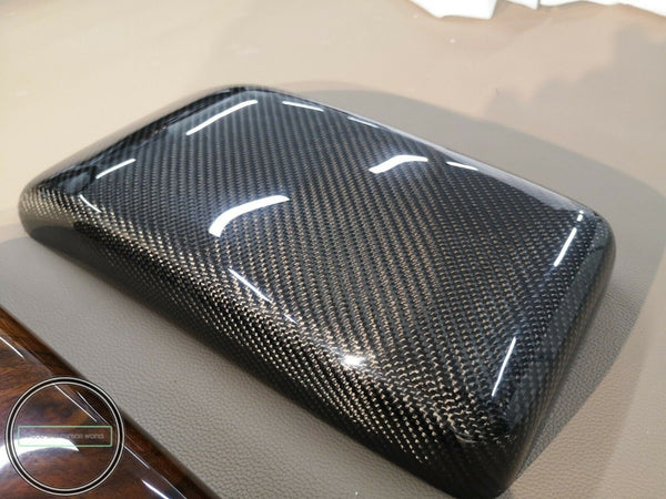 Mercedes benz w210 armrest cover carbon