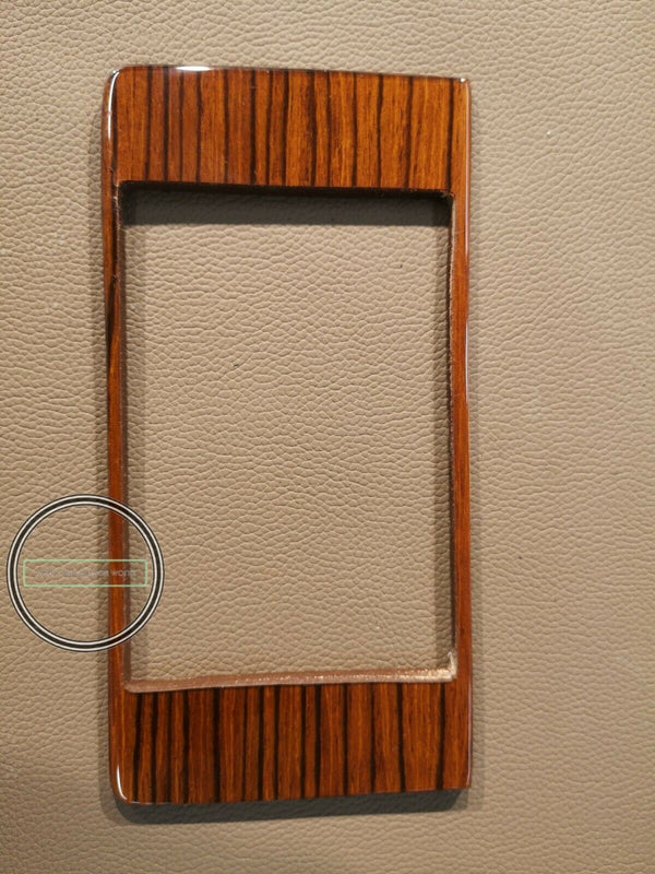 Mercedes w123 climate control wood trim cover panel zebrano