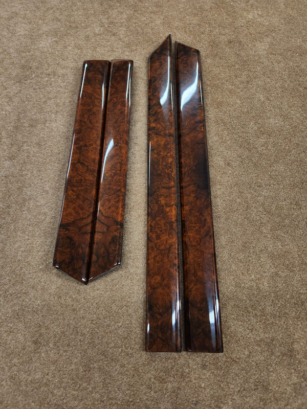 Mercedes benz w124 burlwood wood door trim set
