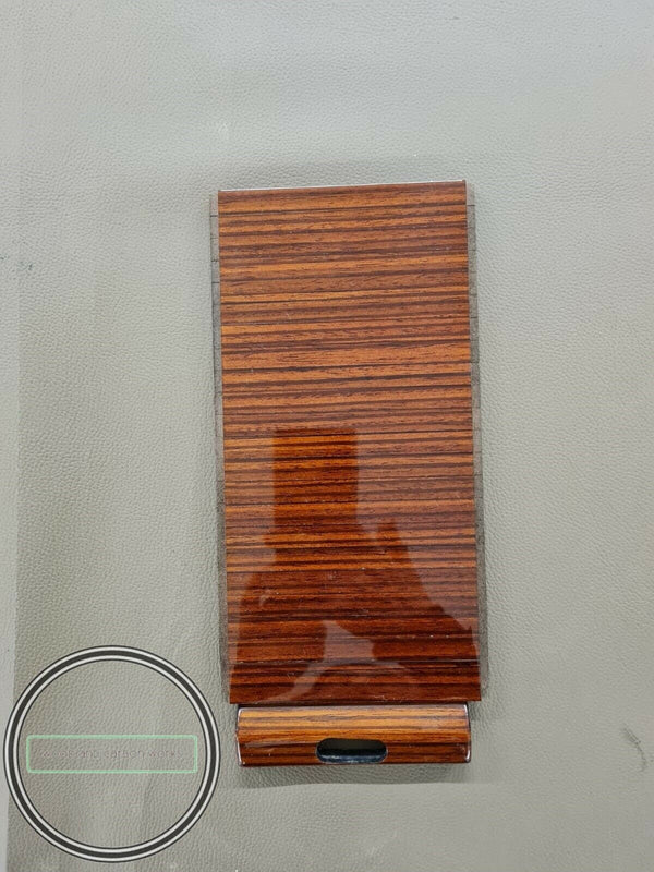Mercedes w124 rollup center console storage box zebrano wood sliding