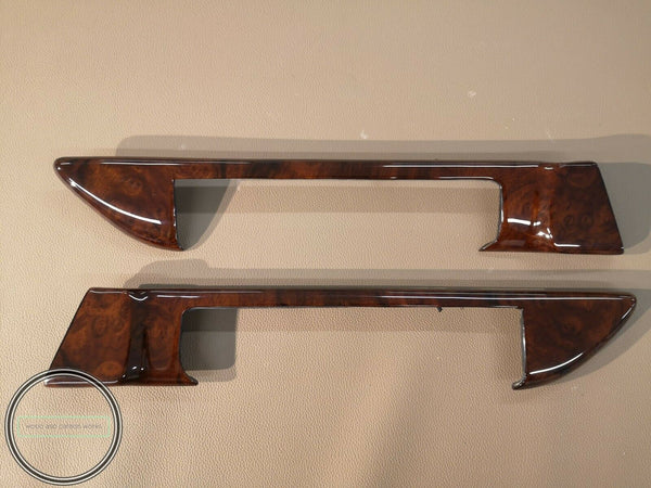 Mercedes benz c126 coupe wood door trims w126 burled walnut burlwood burl