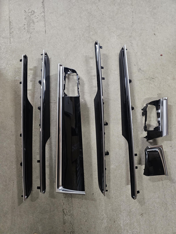 PORSCHE MACAN trim set piano black matt (2018-2022)