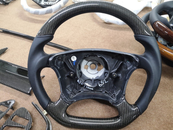 Mercedes benz w210 w208 carbon steering wheel amg look steering wheel amg style