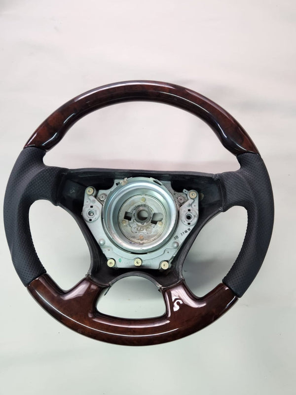 Mercedes w124 w210 r129 sportline steering wheel burl wood walnut