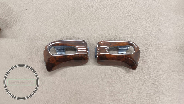 Mercedes r129 sonnenblende zierkappen holz sl320 sl500 sl600 300sl 500sl...