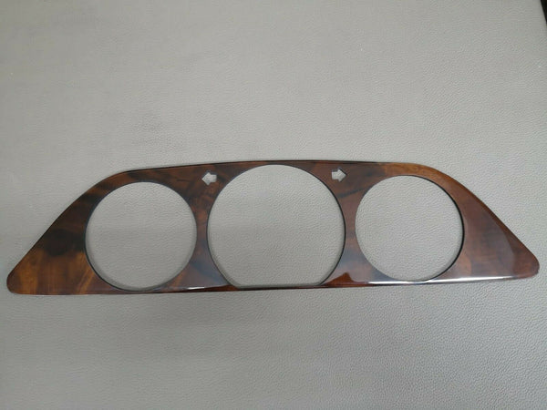 Mercedes benz w126 instrument cluster  speedometer wood panel trim burled walnut
