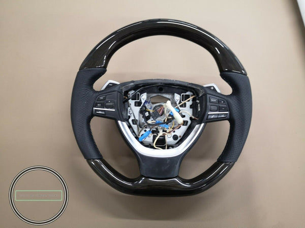 Bmw f10 f11 f30 f82 wood steering wheel 530i 640 m5 m6 m7 f1 shift