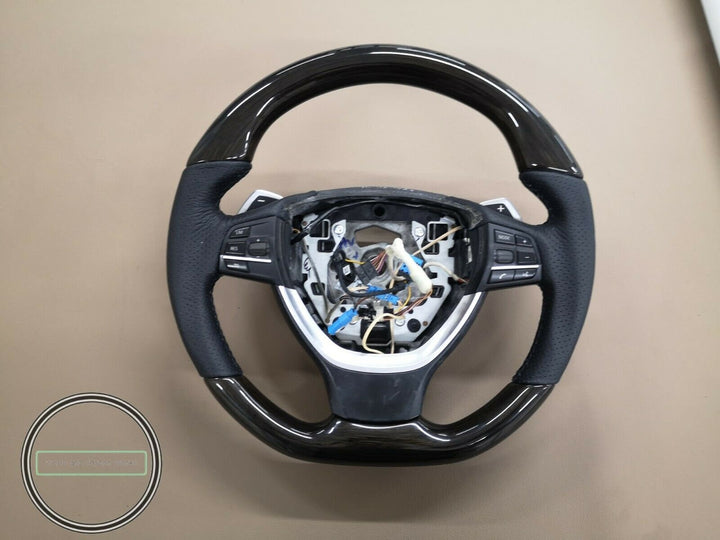 Bmw f10 f11 f30 f82 wood steering wheel 530i 640 m5 m6 m7 f1 shift