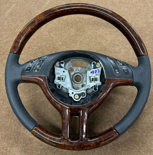 Bmw m steering wheel wood for z3 e36 e39 e38 burlwood steering wheel