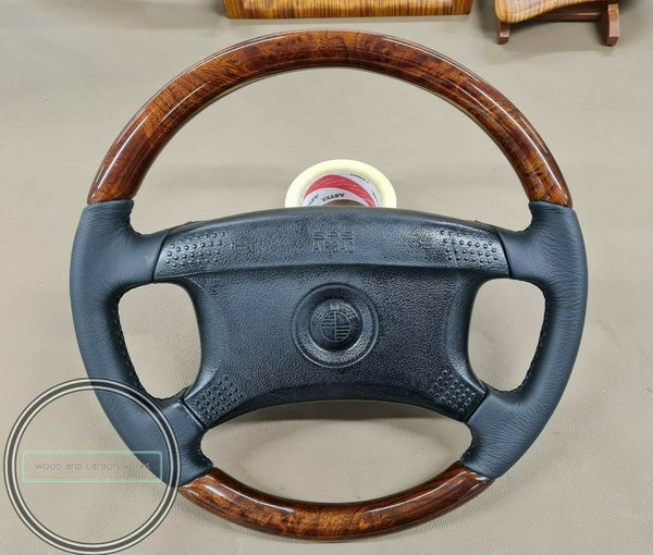 Bmw wood steering wheel for e31 e34 840 bmw burlwood