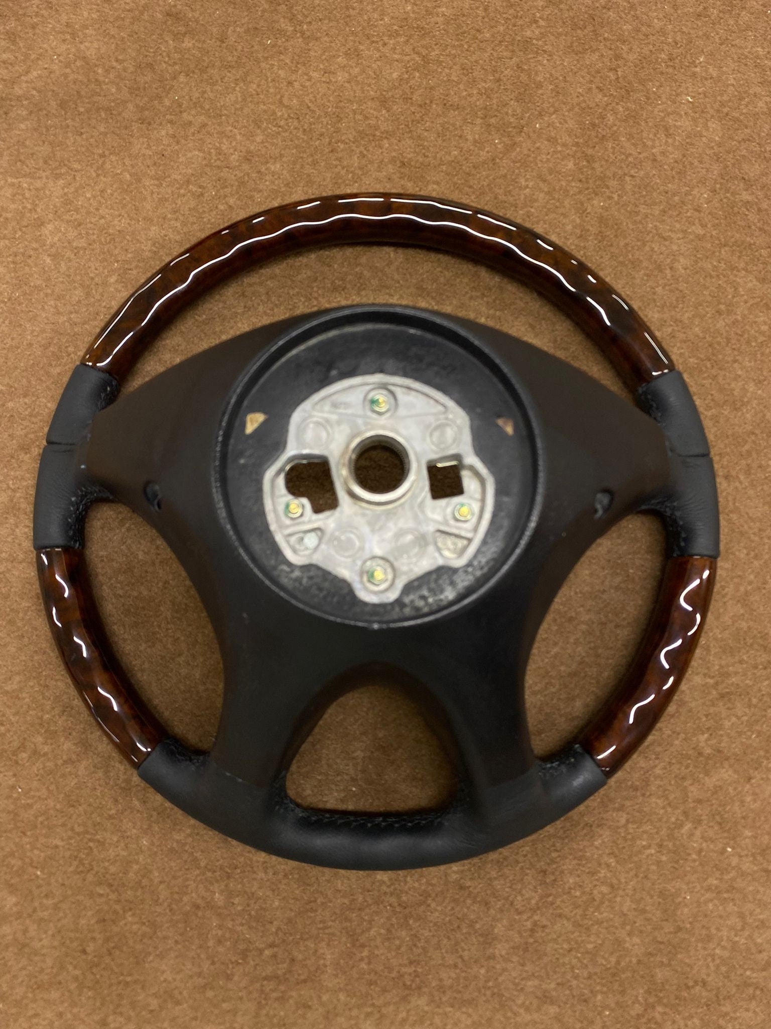 Mercedes r129 facelift SL wood steering wheel – Wood Auto Crafts
