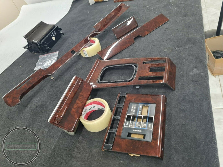 Mercedes w116 wood trim set burl wood trim shift panel – Wood Auto Crafts