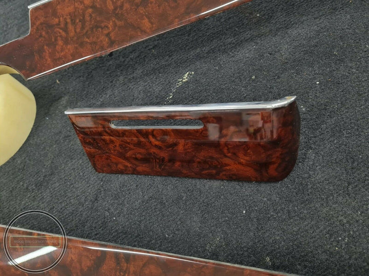 Mercedes w116 wood trim set burl wood trim shift panel – Wood Auto Crafts