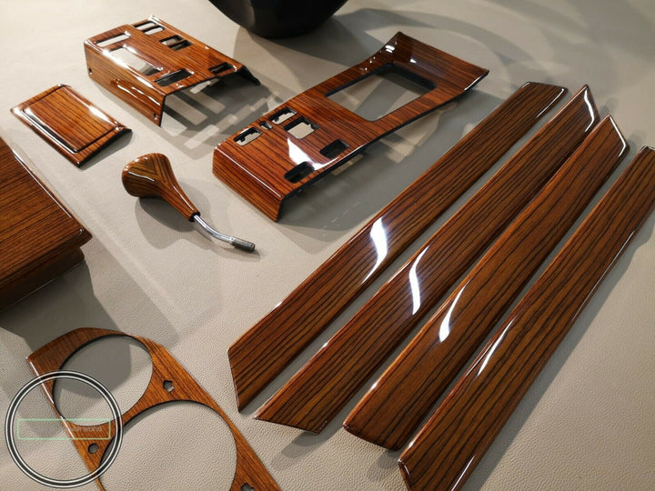 Mercedes w124 wood trim zebrano set w124 300 w124 500e mercedes 300ce ...