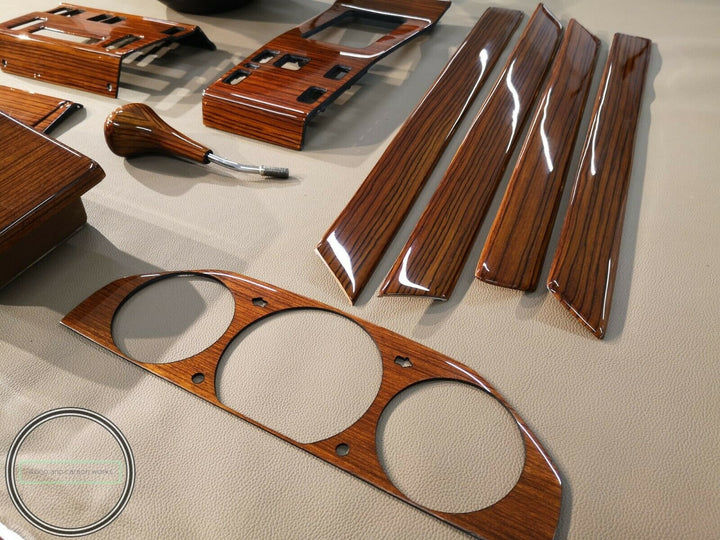 Mercedes w124 wood trim zebrano set w124 300 w124 500e mercedes 300ce ...
