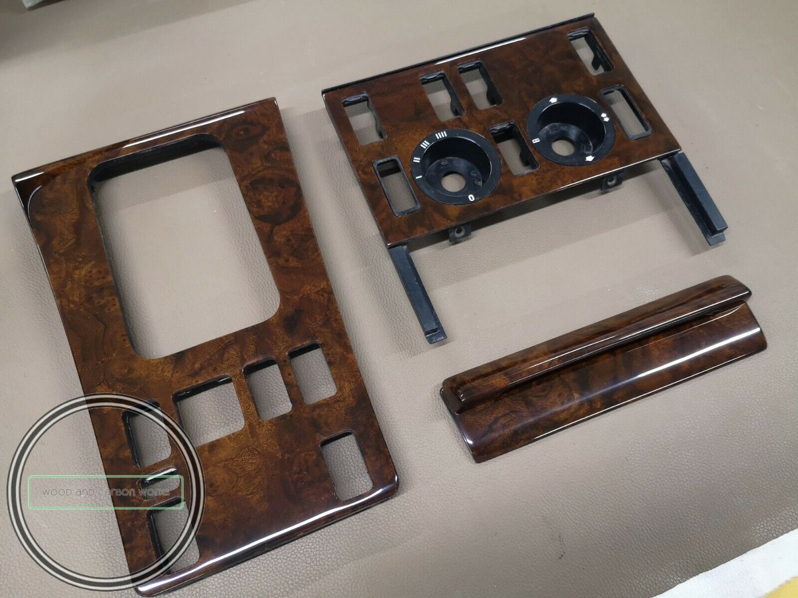 Mercedes w126 wood trim set 300sel 420se 500sel c126 walnut burlwood ...