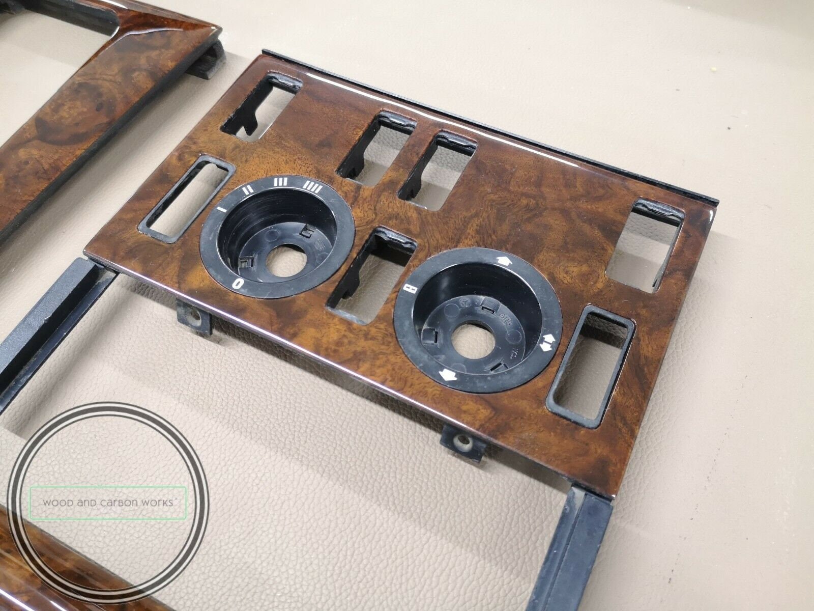 Mercedes w126 wood trim set 300sel 420se 500sel c126 walnut burlwood ...