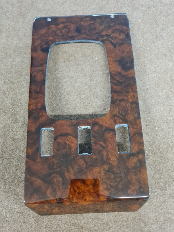 Mercedes r107 sl center console gear shift wood trim burlwood 380sl without mirror